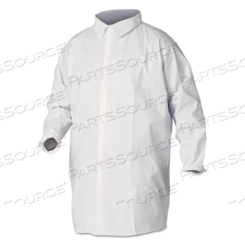 OEM#: 44443A40 ЛАБОРАТОРНЫЕ ХАЛАТЫ ДЛЯ ЗАЩИТЫ ОТ ЖИДКОСТЕЙ И ЧАСТИЦ, БОЛЬШИЕ, БЕЛЫЕ, 30 ШТ./КОРОБКА от KleenGuard