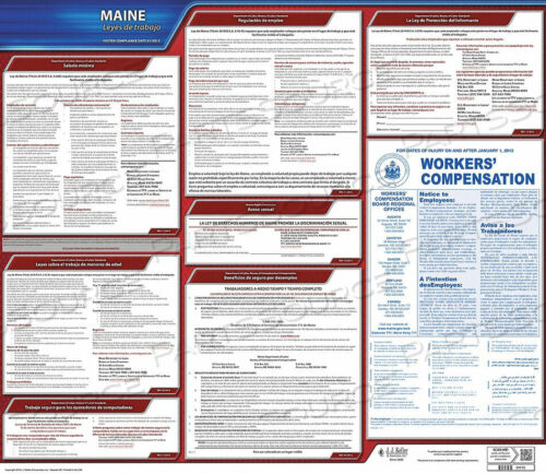OEM#: 200-MELABOR LAW POSTER STATE LABOR LAW ME by J.J. Keller & Associates