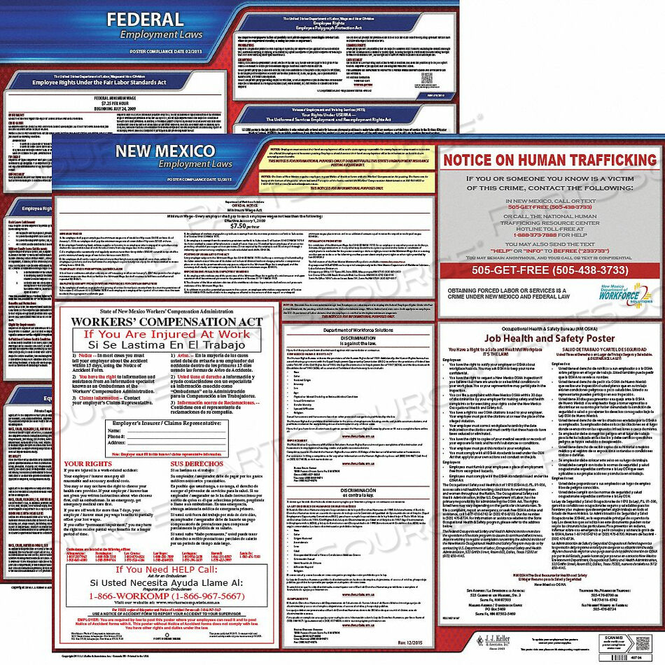 OEM#: 100-NM-KLABOR LAW ПЛАКАТ НАБОР NM АНГЛИЙСКИЙ 27 ДЮЙМОВ W от J.J. Keller & Associates