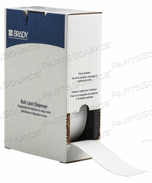 Рулон этикеточной ленты, белый, 75 футов.