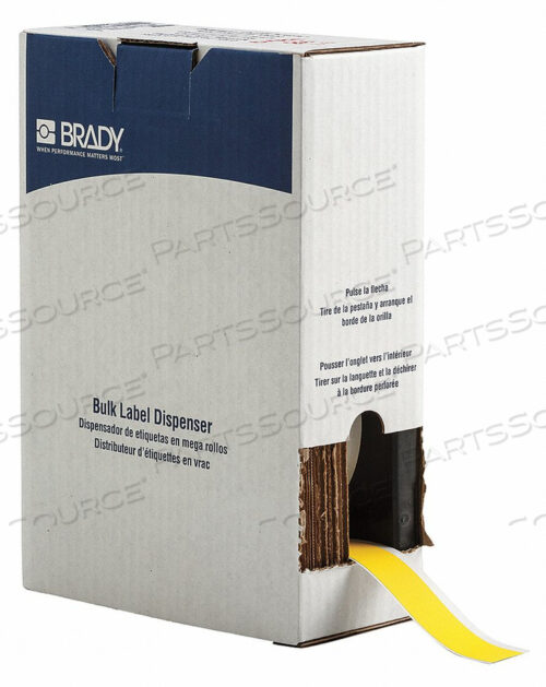 Рулон клейкой ленты для этикеток, желтый, 75 футов.