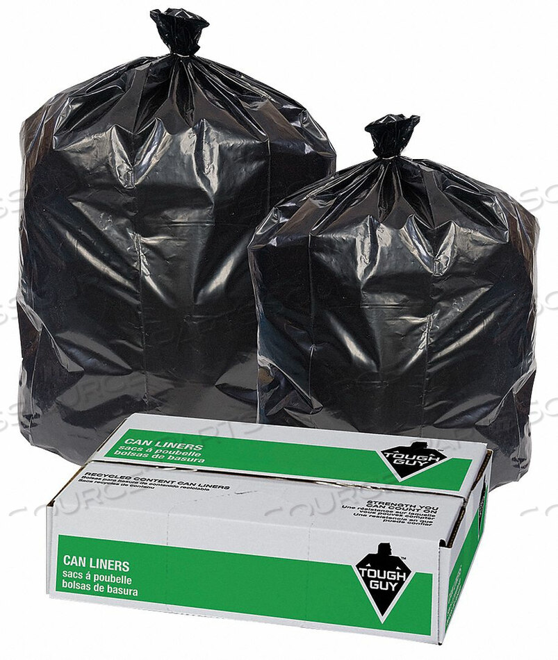 OEM#: 29WK94TRASH BAGS 45 GAL. BLACK PK100 by Tough Guy