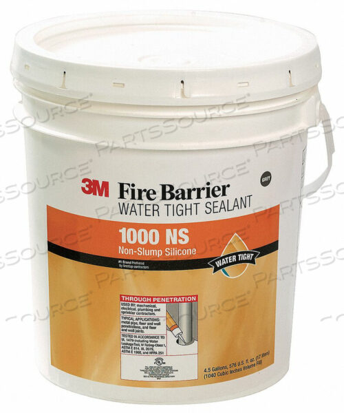 OEM#: 1000-N/S-4.5GALFIRE BARRIER SEALANT 4-1/2 GAL. СЕРЫЙ от 3M Consumer