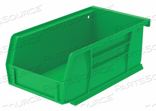 OEM#: 30220GREENF8647 HANG/STACK BIN 7-3/8 X 4-1/8 X 3 GREEN by Akro-Mils / Myers Industries, Inc