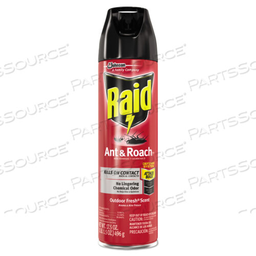 СРЕДСТВО ОТ МУРАВЬЕВ И ТАРАКАНОВ, АЭРОЗОЛЬНЫЙ СПРЕЙ 17,5 УНЦИЙ, СВЕЖЕСТЬ НА ОТКРЫТОМ ВОЗДУХЕ