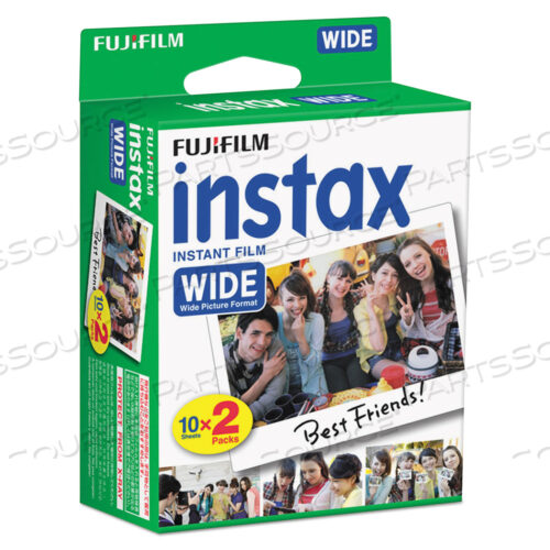 INSTAX WIDE FILM TWIN PACK, 800 ASA, 20-EXPOSURE ROLL