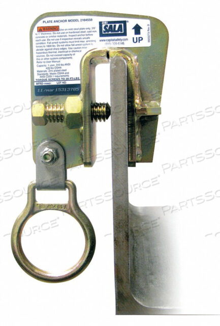 OEM#: 2104550DBI-SALA СТАЛЬНАЯ ПЛАСТИНЧАТАЯ АНКЕРНАЯ КРЕПЕЖНАЯ КОЛЬЦО, ФИКСИРОВАННАЯ, 310 CAP LBS от 3M Consumer