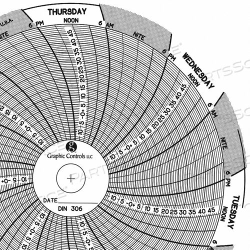 OEM#: CHART 306CIRCULAR PAPER CHART 7 DAY PK60 от Graphic Controls, LLC