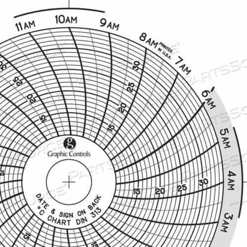 OEM#: CHART 313CIRCULAR PAPER CHART 1 DAY PK60 от Graphic Controls, LLC