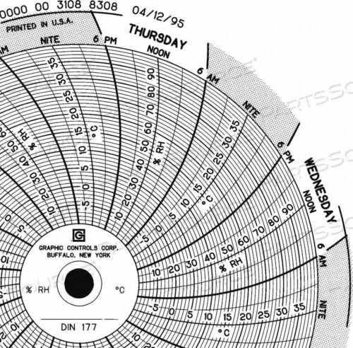 OEM#: CHART 177CIRCULAR PAPER CHART 7 DAY PK60 от Graphic Controls, LLC