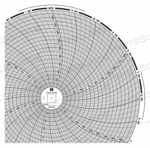 OEM#: CHART 456CIRCULAR PAPER CHART 1 DAY PK60 от Graphic Controls, LLC