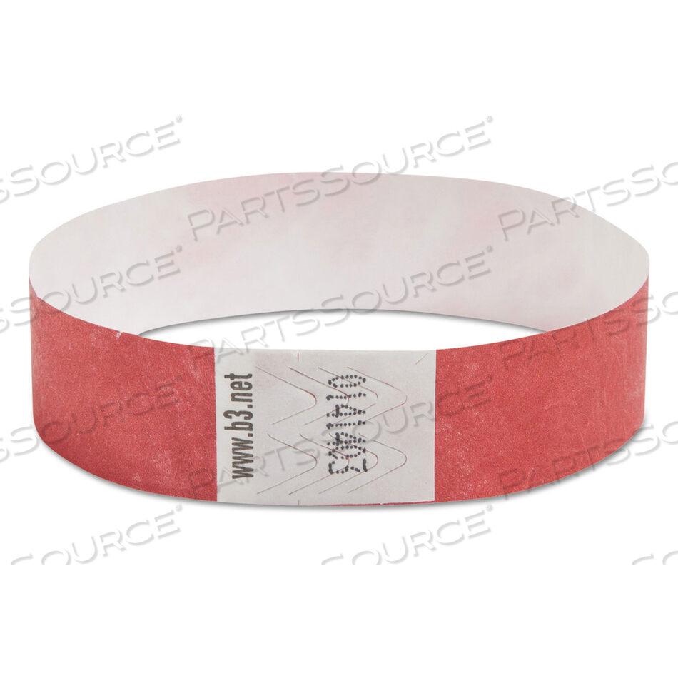 OEM#: 85020БРАСЛЕТЫ БЕЗОПАСНОСТИ, ПОСЛЕДОВАТЕЛЬНО НУМЕРОВАННЫЕ, 10 X 0,75, КРАСНЫЕ, 100/УПАКОВКА от Sicurix