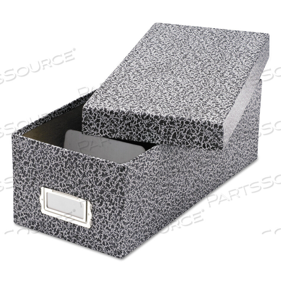 OEM#: 40588 УСИЛЕННАЯ КАРТОЧНАЯ ПАПА, СЪЕМНАЯ КРЫШКА, ВМЕЩАЕТ 1200 КАРТ 3 X 5, 5,13 X 11 X 3,63, ЧЕРНО-БЕЛАЯ от Oxford
