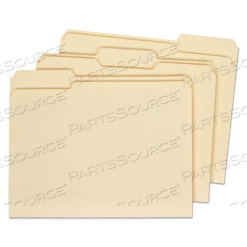 OEM#: OFF82035TOP TAB MANILA FILE FOLDERS, 1/3-CUT TABS: ASSORTED, LETTER SIZE, 1 EXPANSION, MANILA, 100/BOX by Office Impressions