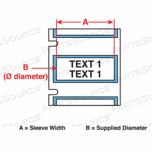 МАРКИРОВОЧНЫЕ РУКАВА ДЛЯ ПРОВОДОВ 1-1/64INWX3/16INH