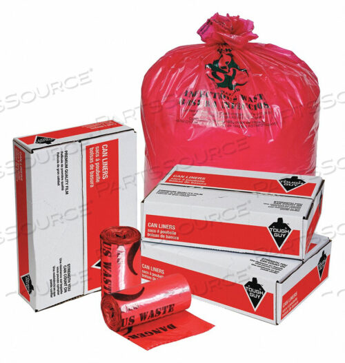 OEM#: 31DL01БИОЛОГИЧЕСКИЕ ОПАСНЫЕ ПАКЕТЫ 33 ГАЛЛОНА КРАСНЫЕ PK100 от Tough Guy