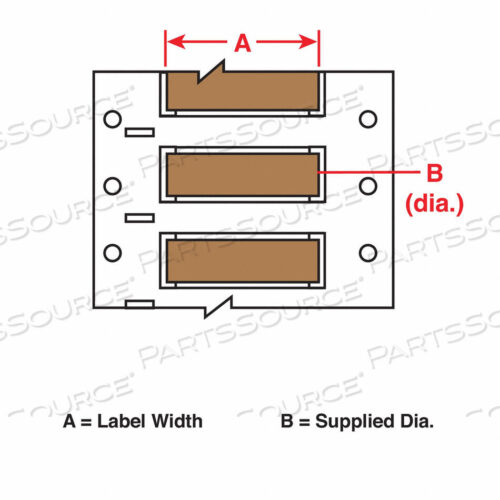 OEM#: 3PS-094-2-BRWIRE МАРКИРОВОЧНЫЕ РУКАВЫ 2 ДЮЙМА Ш 0,182 ДЮЙМА Д от Brady Americas