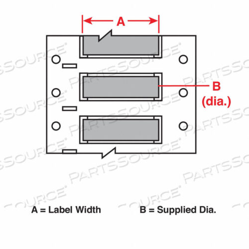 OEM#: 3PS-1500-2-GYWIRE МАРКИРОВОЧНЫЕ РУКАВА 2 ДЮЙМА Ш 2,433 ДЮЙМА от Brady Americas