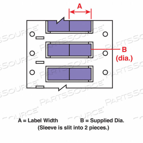 OEM#: 3PS-094-2-VT-2WIRE МАРКИРОВОЧНЫЕ РУКАВЫ 1 ДЮЙМ Ш 0,182 ДЮЙМА от Brady Americas