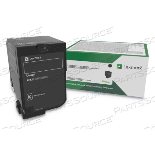 OEM#: 84C0HKG84C0HKG ТОНЕР UNISON HIGH-YIELD, РЕСУРС 25 000 СТРАНИЦ, ЧЕРНЫЙ от Lexmark