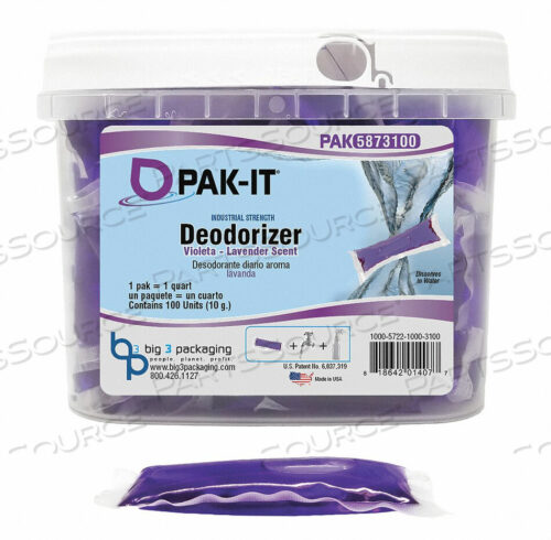 OEM#: PAK5873100-4VIOLETA ДЕЗОДОРИРУЮЩИЙ СРЕДСТВО PURPLE 100 POD TUB от Pakit