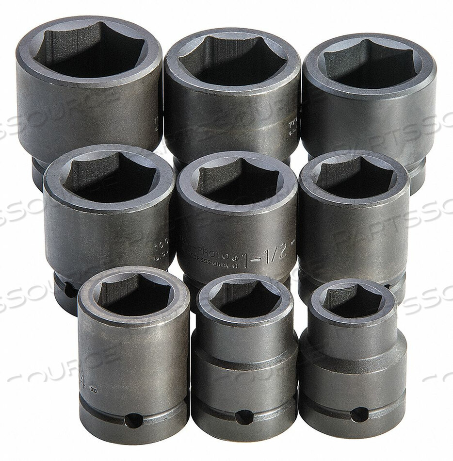 OEM#: J76109 НАБОР ГОЛОВОК IMPACT BLACK OXIDE 9PCS. от Proto