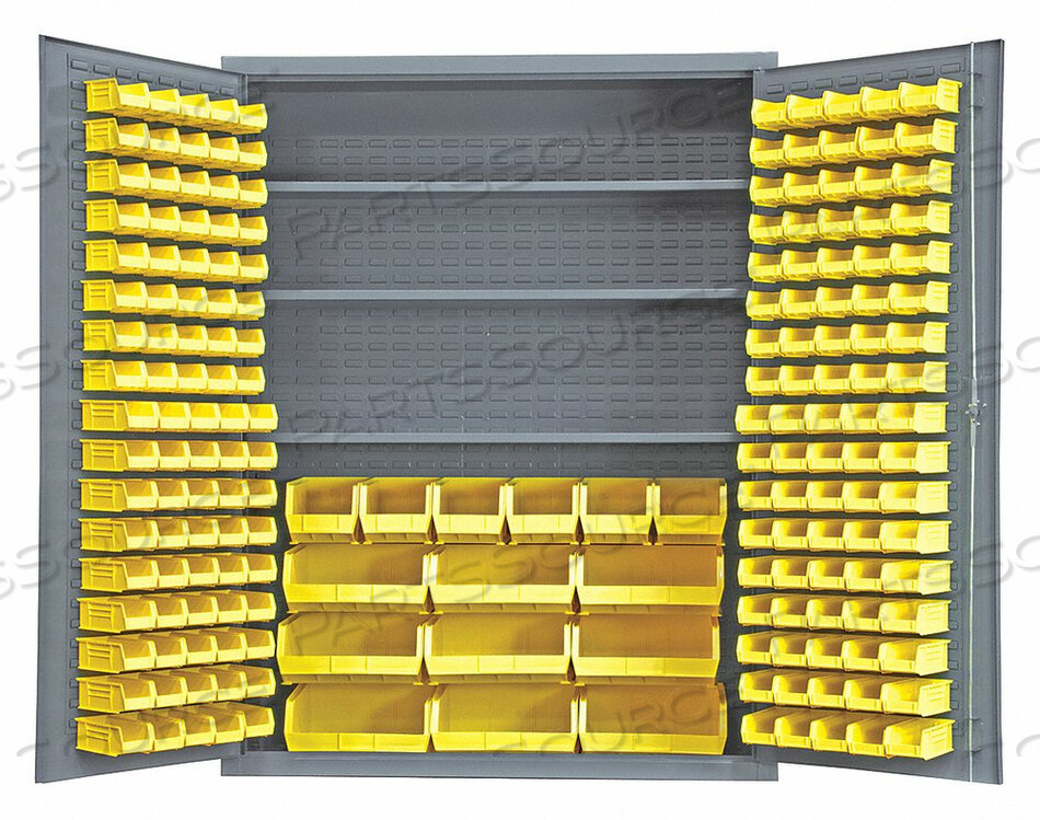 OEM#: SSC-185-3S-NL-95ШКАФ ДЛЯ ХРАНЕНИЯ ЯЩИКОВ - 185 ЖЕЛТЫХ КРЮЧКОВЫХ ЯЩИКОВ, 3 РЕГУЛИРУЕМЫЕ ПОЛКИ 60 ШX24 ДХ78 В от Durham Manufacturing Company