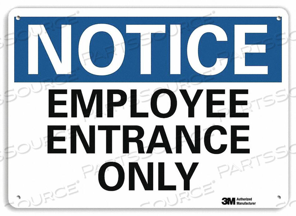 OEM#: U5-1182-NP_14X10ВХОДНОЙ ЗНАК 14 Ш X 10 В ТОЛЩИНА 0,055 от Lyle Signs Inc.