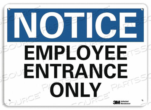 OEM#: U5-1182-NP_10X7ВХОДНОЙ ЗНАК 10 Ш X 7 В ТОЛЩИНА 0,055 от Lyle Signs Inc.