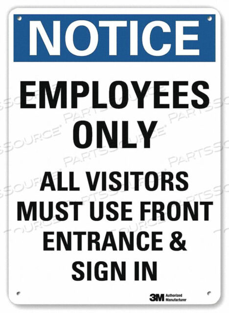 OEM#: U5-1192-RA_10X14NOTICESIGN RECYCLDREFLECALUM 10INWX14INH от Lyle Signs Inc.