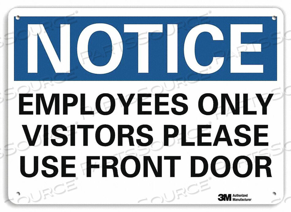 OEM#: U5-1195-RA_14X10NOTICESIGN RECYCLDREFLECALUM 14INWX10INH от Lyle Signs Inc.