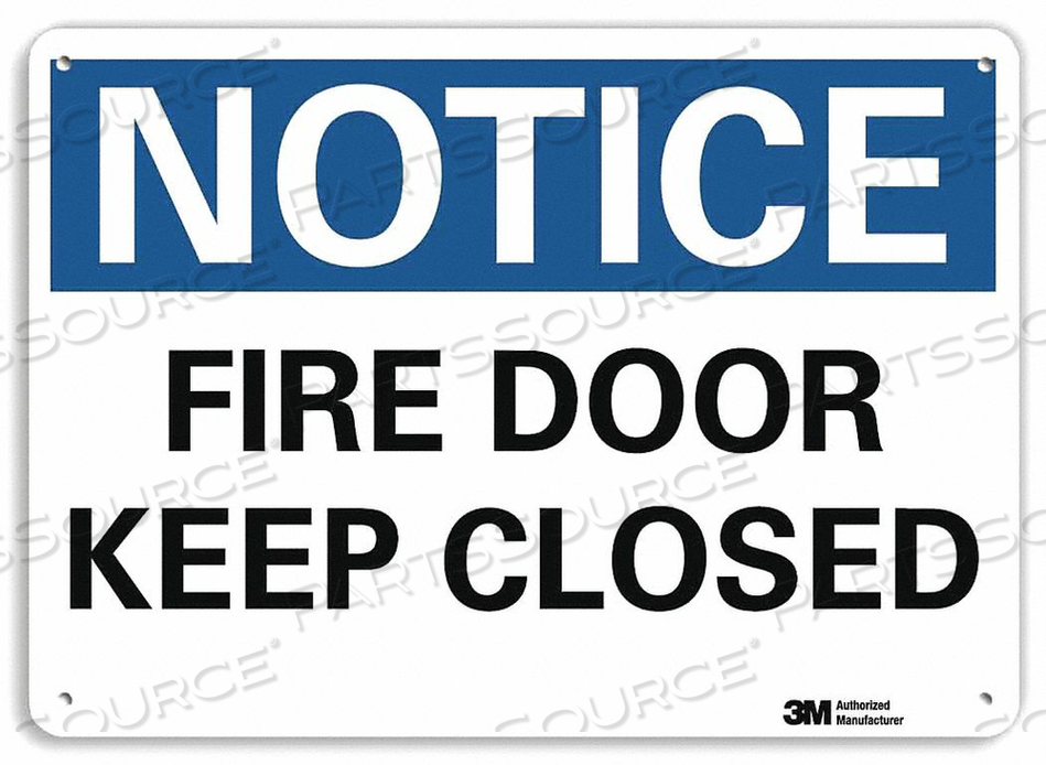 OEM#: U5-1221-RA_10X7ЗНАК УВЕДОМЛЕНИЯ ПОЖАР ДЕРЖАТЬ ЗАКРЫТЫМDD 7 X10 от Lyle Signs Inc.