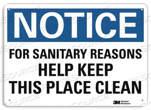 OEM#: U5-1236-NA_10X7ЗНАК УВЕДОМЛЕНИЯ 10 ШX7 В ТОЛЩИНА 0,04 от Lyle Signs Inc.