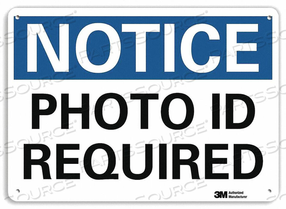 OEM#: U5-1445-NA_10X7ЗНАК УВЕДОМЛЕНИЯ 10 ШX7 В ТОЛЩИНА 0,04 от Lyle Signs Inc.