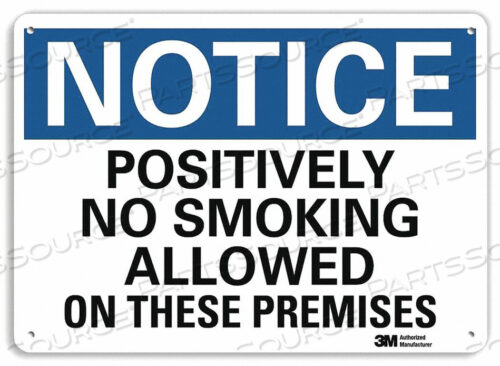 OEM#: U5-1462-RA_10X7ЗНАК, ОБОЗНАЧАЮЩИЙ МЕСТА ДЛЯ КУРЕНИЯ, 7X10 Ч/Б, от Lyle Signs Inc.