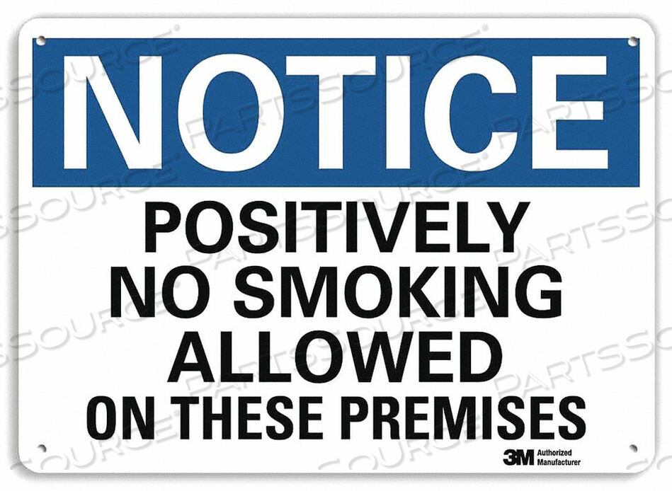 OEM#: U5-1462-NA_10X7ЗНАК УВЕДОМЛЕНИЯ 10 ШX7 В ТОЛЩИНА 0,04 от Lyle Signs Inc.