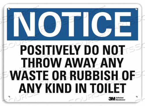 OEM#: U5-1464-NP_10X7ЗНАК ОБЪЯВЛЕНИЯ 10 Ш X 7 В ТОЛЩИНА 0,055 от Lyle Signs Inc.