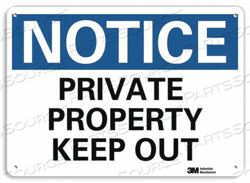 OEM#: U5-1468-NA_14X10ЗНАК УВЕДОМЛЕНИЯ 14 ШX10 В ТОЛЩИНА 0,04 от Lyle Signs Inc.