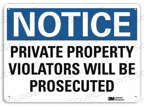 OEM#: U5-1470-NP_14X10ЗНАК ОБЪЯВЛЕНИЯ 14 Ш X 10 В ТОЛЩИНА 0,055 от Lyle Signs Inc.