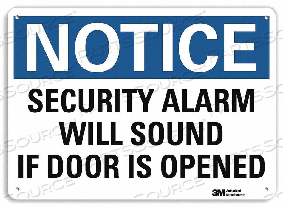 OEM#: U5-1511-NA_10X7SIGN NOTICE ОХРАННАЯ СИГНАЛИЗАЦИЯ 7 X10 от Lyle Signs Inc.