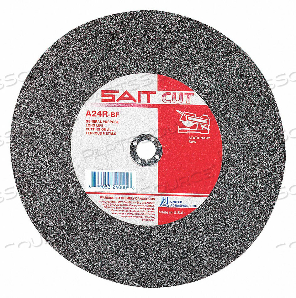 OEM#: 24070ОТРЕЗНОЙ КРУГ A24R 16 X.156 X1 3800 ОБ/МИН от United Abrasives-Sait
