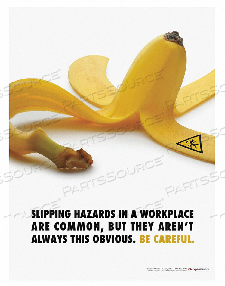 OEM#: P4681ПЛАКАТ ПО БЕЗОПАСНОСТИ ОПАСНОСТЬ ПОДСКОЛЬЗНАНИЯ НА АНГЛИЙСКОМ ЯЗЫКЕ от SafetyPoster