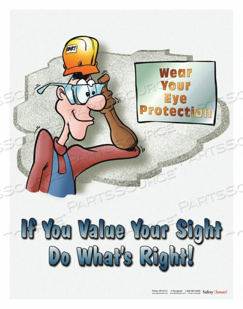 OEM#: P1512SAFETY POSTER IF YOU VALUE YOUR SIGHT EN by SafetyPoster