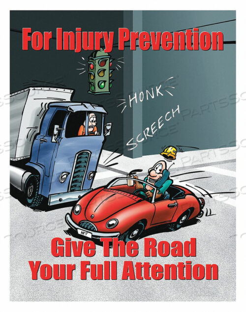 OEM#: P0802SAFETY POSTER FOR INJURY PREVENTION ENG by SafetyPoster