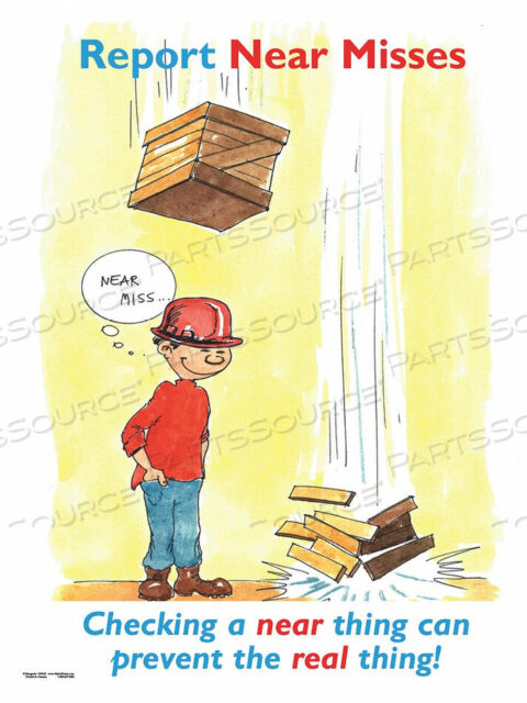 OEM#: SW0038ПЛАКАТ ПО БЕЗОПАСНОСТИ ОТЧЕТ О ПОТЕНЦИАЛЬНЫХ ПРОИСШЕСТВИЯХ ENG от SafetyPoster