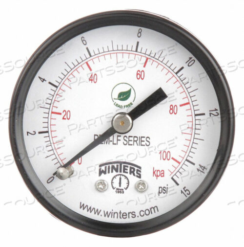 OEM#: PEM1425LFJ1386 МАНОМЕТР ДАВЛЕНИЯ 2 ДЮЙМА ОТ 0 ДО 15 PSI от Winters Instruments