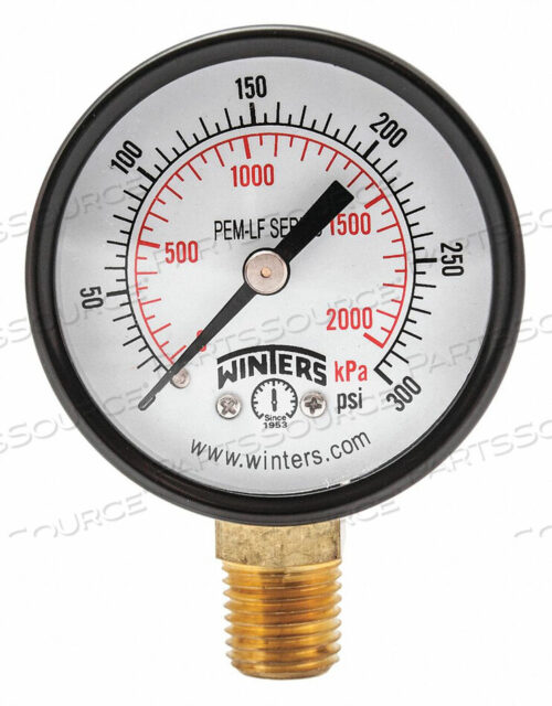 OEM#: PEM205LFJ1379 МАНОМЕТР ДАВЛЕНИЯ 0 ДО 300 PSI 2 ДЮЙМА от Winters Instruments