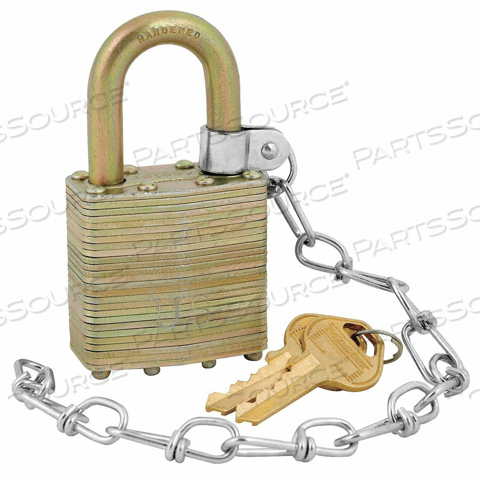 OEM#: 6001NLFCNUSKEYED НАВЕСНОЙ ЗАМОК 3/4 ДЮЙМА ПРЯМОУГОЛЬНЫЙ ЗОЛОТОЙ от Master Lock