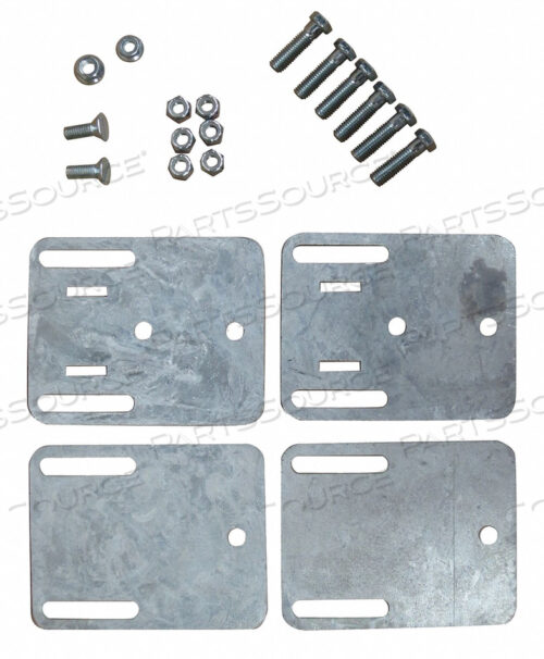 МОНТАЖНЫЙ КРОНШТЕЙН ОЦИНКОВАННАЯ ПЛОСКАЯ ПЛАСТИНА 4 ДЮЙМА Ш
