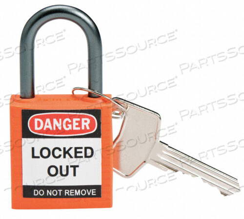 OEM#: 118928БЛОКИРОВОЧНЫЙ НАВЕСНОЙ ЗАМОК KD ОРАНЖЕВЫЙ 1-2/5 H PK6 от Brady Americas